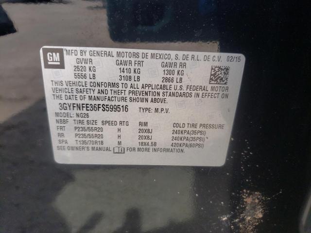 Photo 12 VIN: 3GYFNFE36FS599516 - CADILLAC SRX PERFOR 