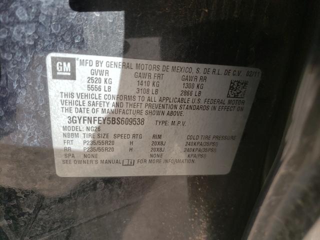 Photo 9 VIN: 3GYFNFEY5BS609538 - CADILLAC SRX PREMIU 