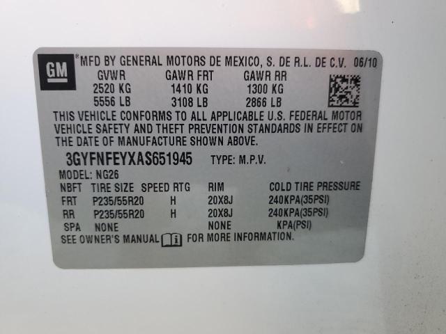 Photo 12 VIN: 3GYFNFEYXAS651945 - CADILLAC SRX PREMIU 