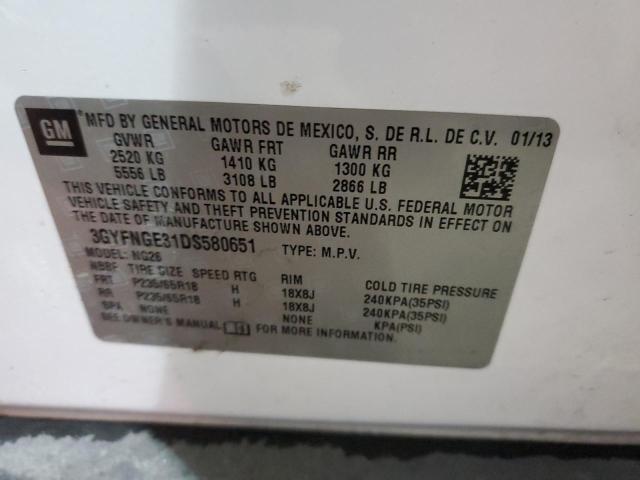 Photo 11 VIN: 3GYFNGE31DS580651 - CADILLAC SRX 