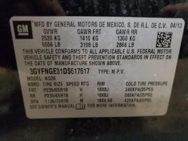 Photo 13 VIN: 3GYFNGE31DS617617 - CADILLAC SRX 