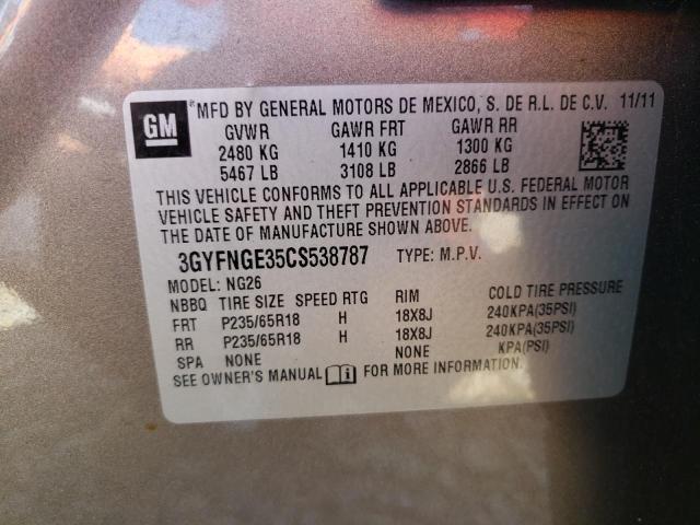 Photo 9 VIN: 3GYFNGE35CS538787 - CADILLAC SRX 