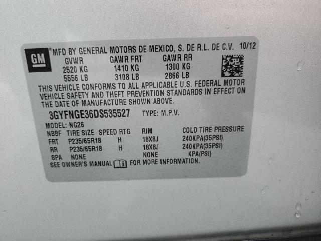 Photo 12 VIN: 3GYFNGE36DS535527 - CADILLAC SRX 