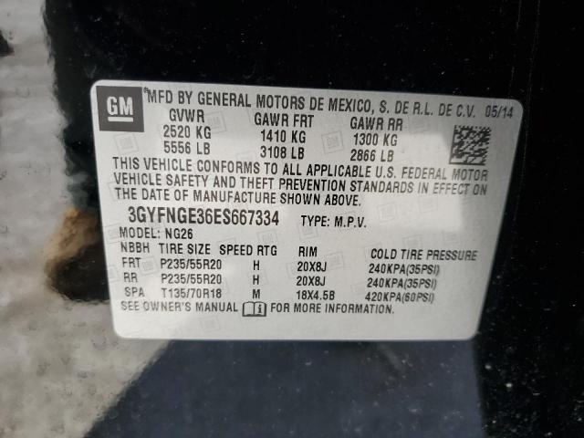 Photo 12 VIN: 3GYFNGE36ES667334 - CADILLAC SRX PREMIU 