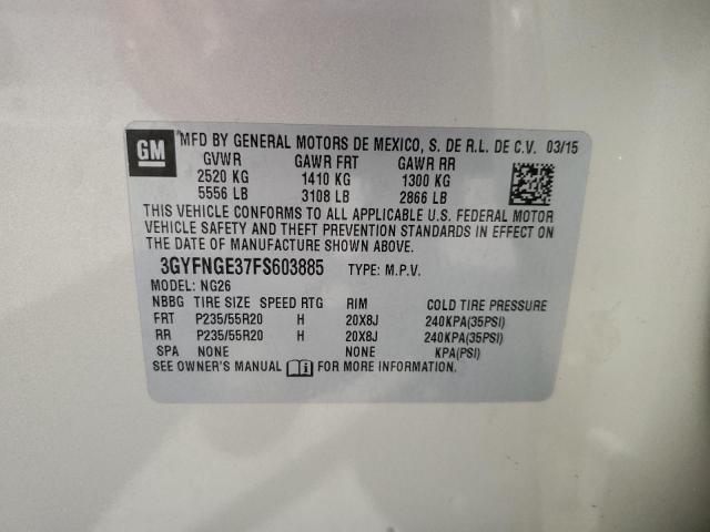 Photo 12 VIN: 3GYFNGE37FS603885 - CADILLAC SRX PREMIU 