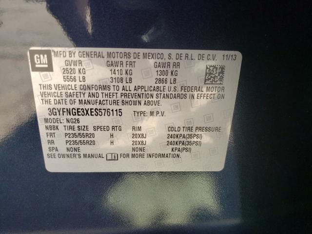 Photo 9 VIN: 3GYFNGE3XES576115 - CADILLAC SRX PREMIU 