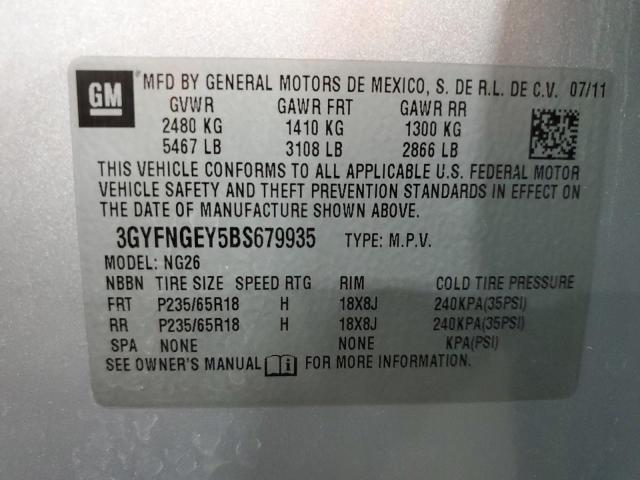 Photo 12 VIN: 3GYFNGEY5BS679935 - CADILLAC SRX 