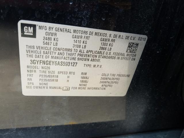 Photo 9 VIN: 3GYFNGEY6AS593127 - CADILLAC SRX 