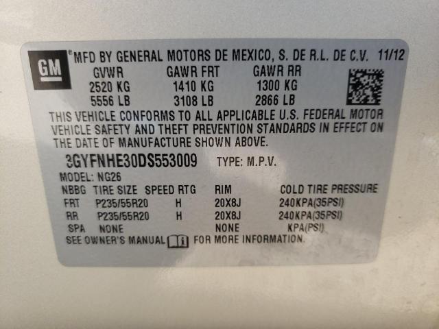 Photo 9 VIN: 3GYFNHE30DS553009 - CADILLAC SRX 