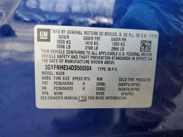 Photo 11 VIN: 3GYFNHE34DS560304 - CADILLAC SRX 