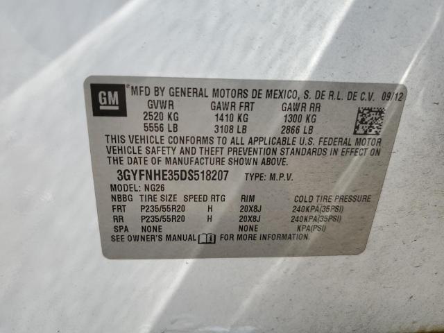 Photo 13 VIN: 3GYFNHE35DS518207 - CADILLAC SRX PERFOR 