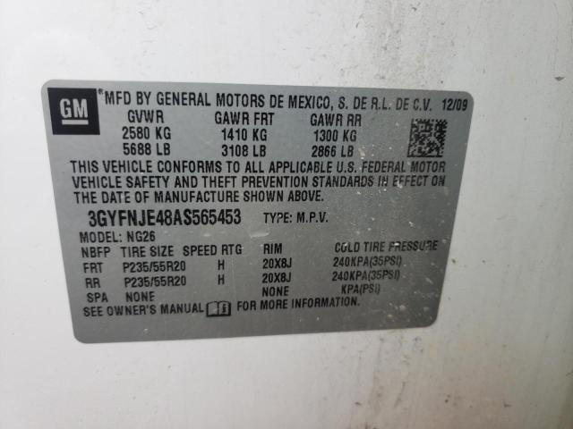 Photo 9 VIN: 3GYFNJE48AS565453 - CADILLAC SRX PERFOR 