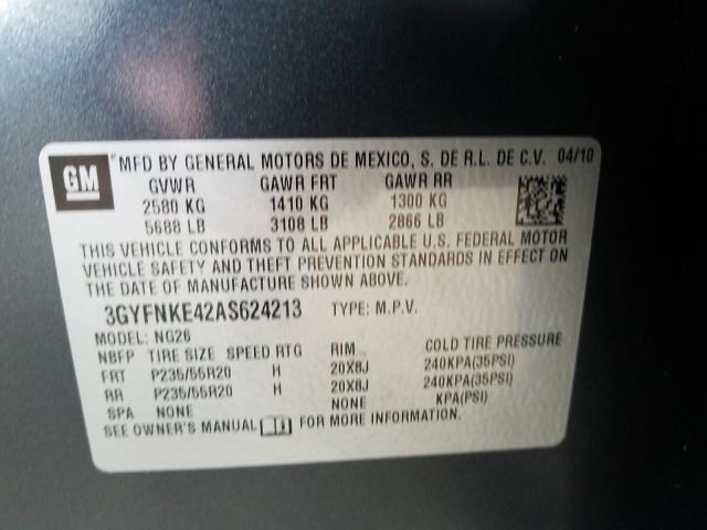 Photo 9 VIN: 3GYFNKE42AS624213 - CADILLAC SRX PREMIU 