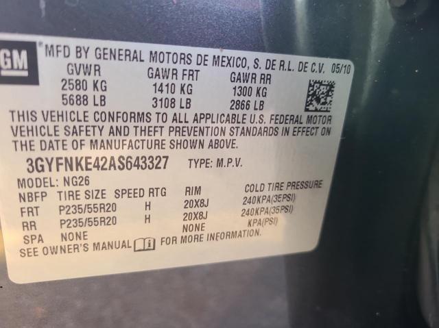 Photo 9 VIN: 3GYFNKE42AS643327 - CADILLAC SRX PREMIU 