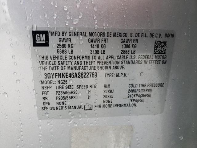 Photo 12 VIN: 3GYFNKE46AS622769 - CADILLAC SRX PREMIU 