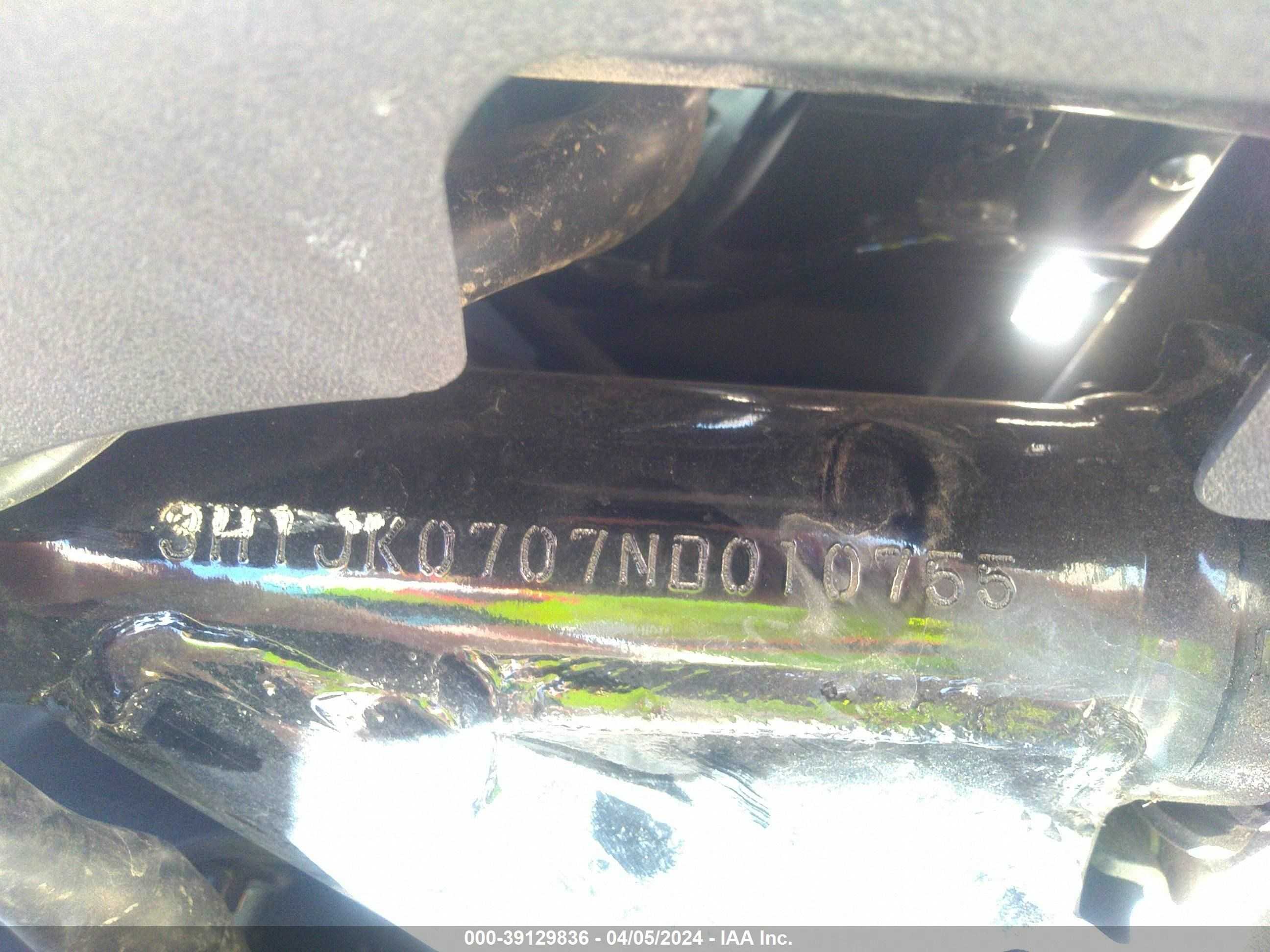 Photo 9 VIN: 3H1JK0707ND010755 - HONDA NULL 