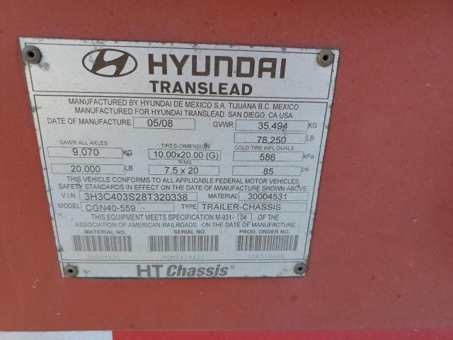 Photo 9 VIN: 3H3C403S28T320338 - HYUNDAI NULL 