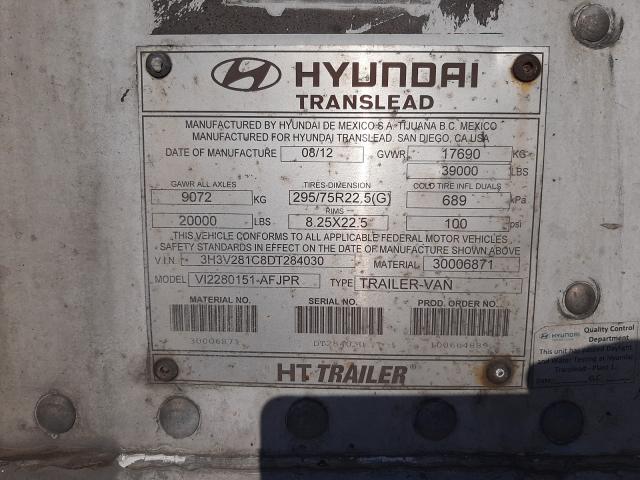 Photo 9 VIN: 3H3V281C8DT284030 - HYUNDAI TRAILER 