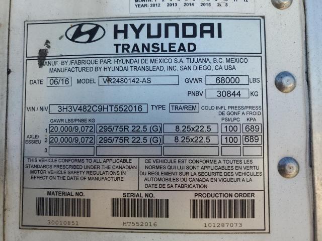 Photo 9 VIN: 3H3V482C9HT552016 - HYUNDAI TRAILER 