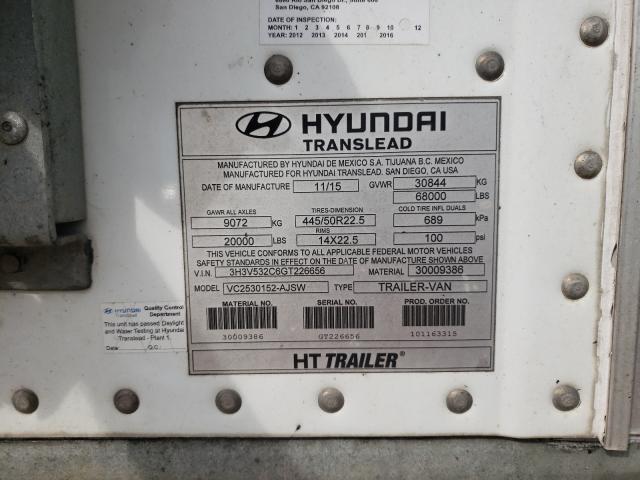 Photo 9 VIN: 3H3V532C6GT226656 - HYUNDAI TRANSLEAD 