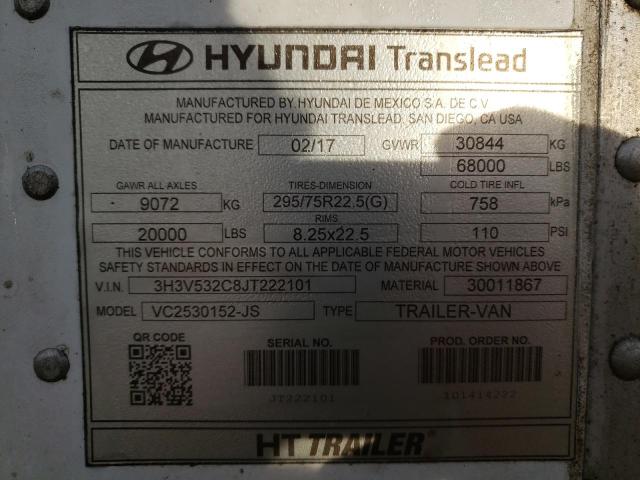 Photo 9 VIN: 3H3V532C8JT222101 - HYUNDAI TRANSLEAD 