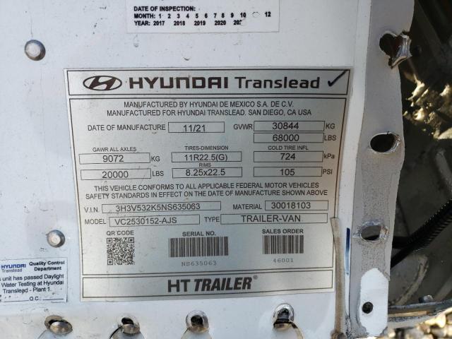 Photo 9 VIN: 3H3V532K5NS635063 - HYUNDAI TRAILER 