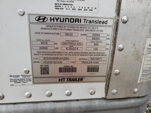 Photo 9 VIN: 3H3V532K8PJ412248 - HYUNDAI TRAILER 