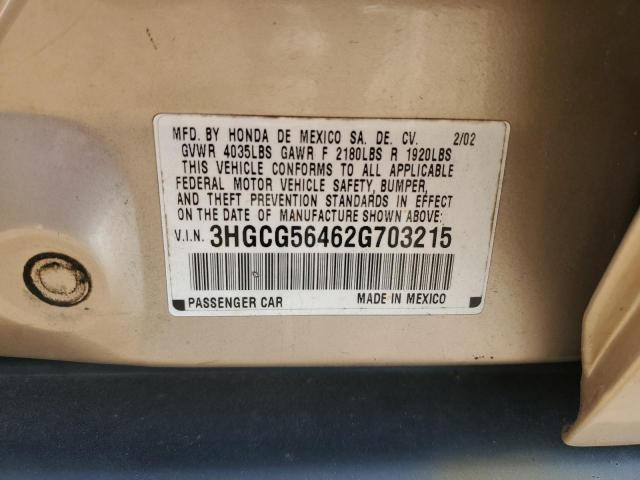 Photo 11 VIN: 3HGCG56462G703215 - HONDA ACCORD 