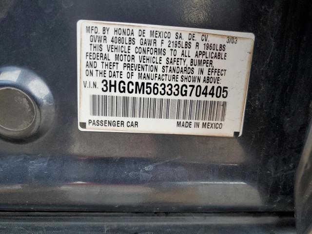 Photo 11 VIN: 3HGCM56333G704405 - HONDA ACCORD 