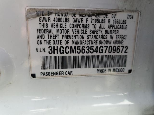 Photo 11 VIN: 3HGCM56354G709672 - HONDA ACCORD 