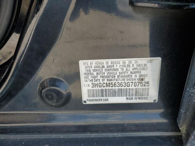 Photo 11 VIN: 3HGCM56363G707525 - HONDA ACCORD 