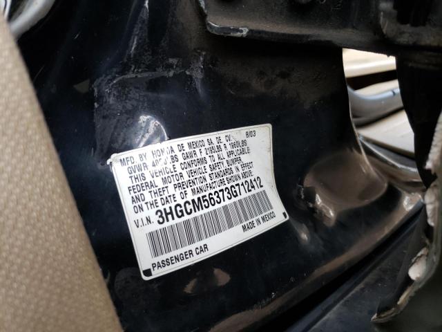 Photo 11 VIN: 3HGCM56373G712412 - HONDA ACCORD LX 