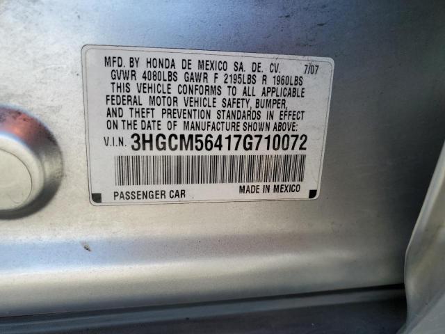 Photo 12 VIN: 3HGCM56417G710072 - HONDA ACCORD 