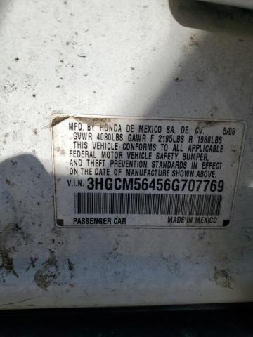 Photo 11 VIN: 3HGCM56456G707769 - HONDA ACCORD 