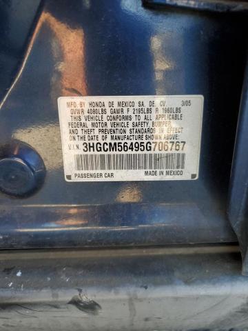 Photo 11 VIN: 3HGCM56495G706767 - HONDA ACCORD LX 