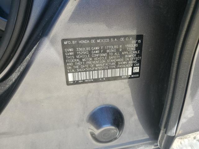 Photo 11 VIN: 3HGGK5G52FM765709 - HONDA FIT LX 