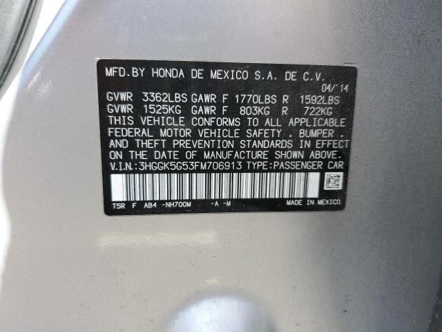 Photo 12 VIN: 3HGGK5G53FM706913 - HONDA FIT 