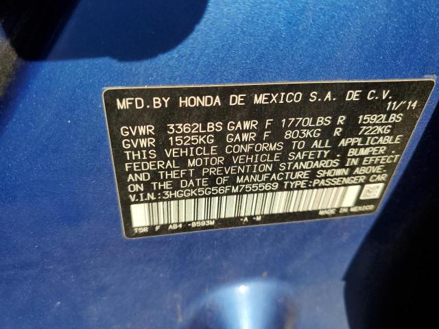 Photo 11 VIN: 3HGGK5G56FM755569 - HONDA FIT LX 