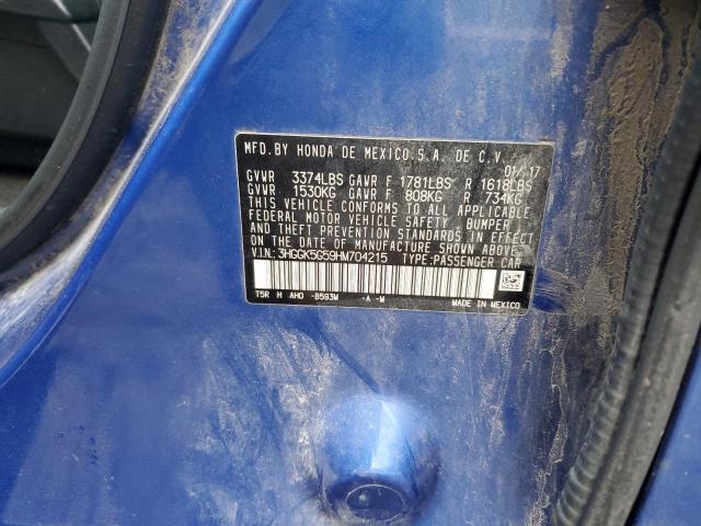 Photo 11 VIN: 3HGGK5G59HM704215 - HONDA FIT LX 