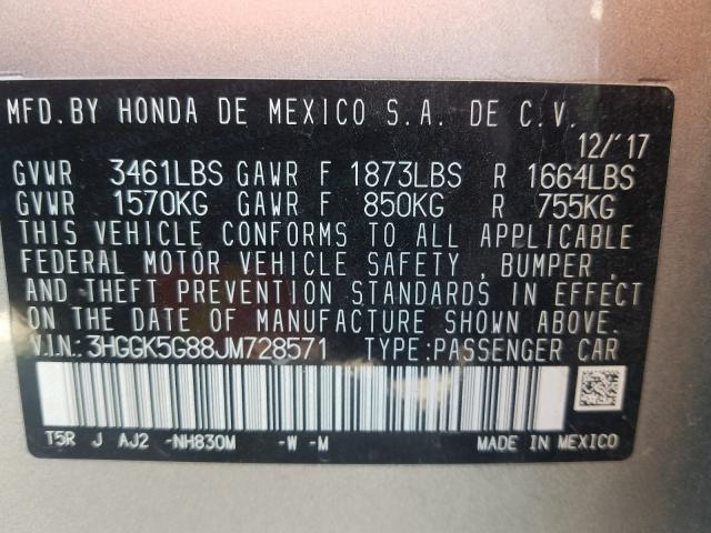 Photo 9 VIN: 3HGGK5G88JM728571 - HONDA FIT EX 