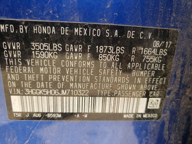 Photo 9 VIN: 3HGGK5H06JM710322 - HONDA FIT EX 