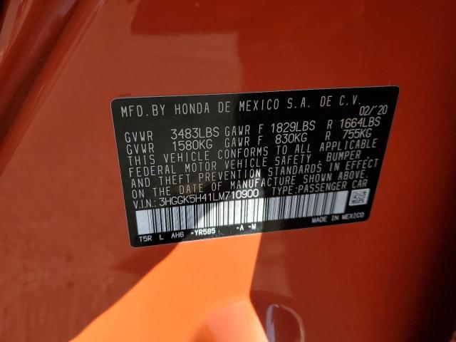 Photo 11 VIN: 3HGGK5H41LM710900 - HONDA FIT LX 