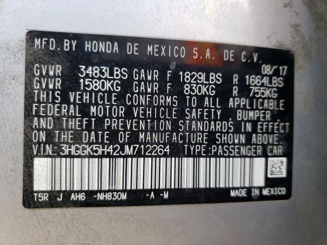 Photo 9 VIN: 3HGGK5H42JM712264 - HONDA FIT LX 