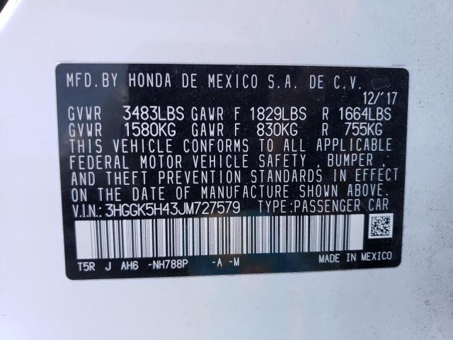 Photo 11 VIN: 3HGGK5H43JM727579 - HONDA FIT 