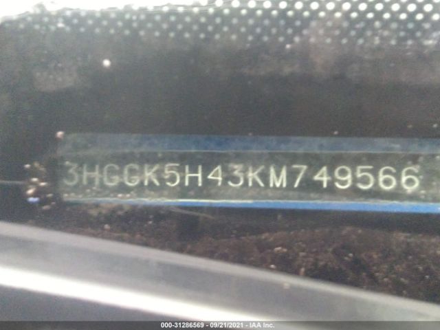 Photo 8 VIN: 3HGGK5H43KM749566 - HONDA FIT 