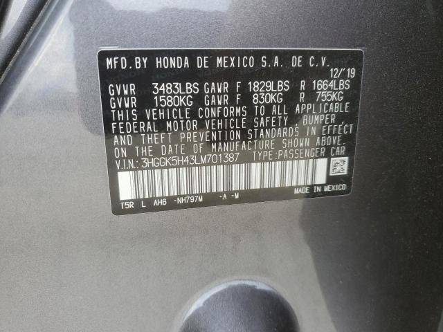 Photo 11 VIN: 3HGGK5H43LM701387 - HONDA FIT 