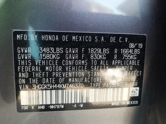 Photo 9 VIN: 3HGGK5H44KM746370 - HONDA FIT LX 