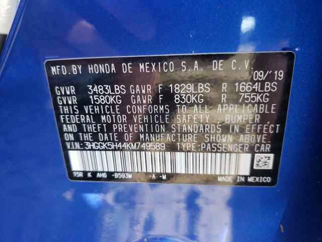 Photo 9 VIN: 3HGGK5H44KM749589 - HONDA FIT LX 