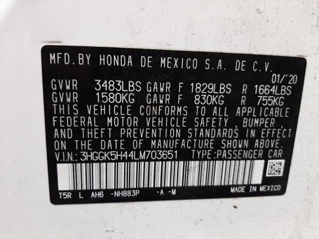 Photo 9 VIN: 3HGGK5H44LM703651 - HONDA FIT LX 