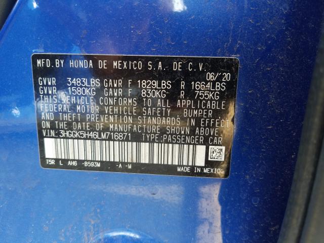 Photo 9 VIN: 3HGGK5H46LM716871 - HONDA FIT LX 